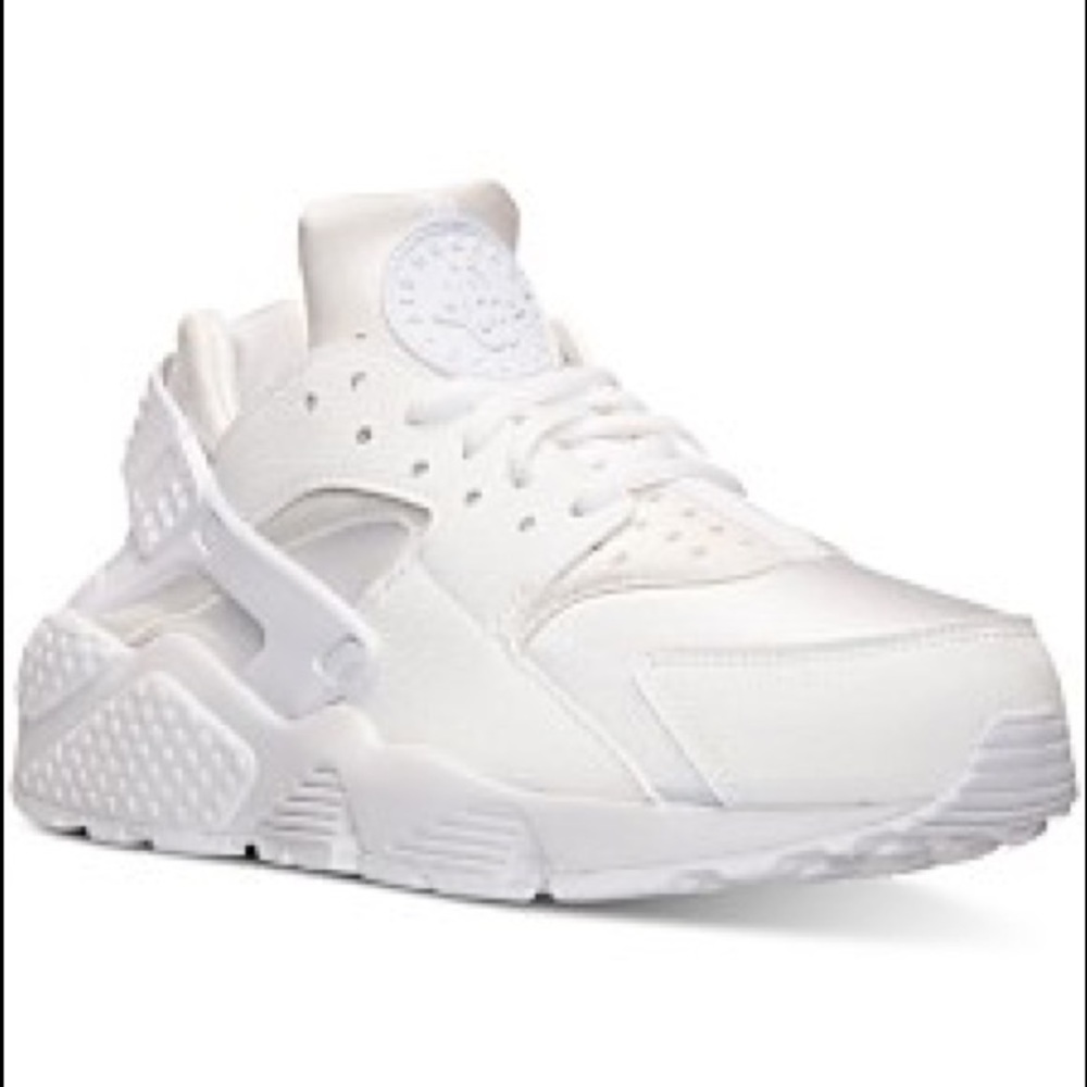 white NIKE huaraches